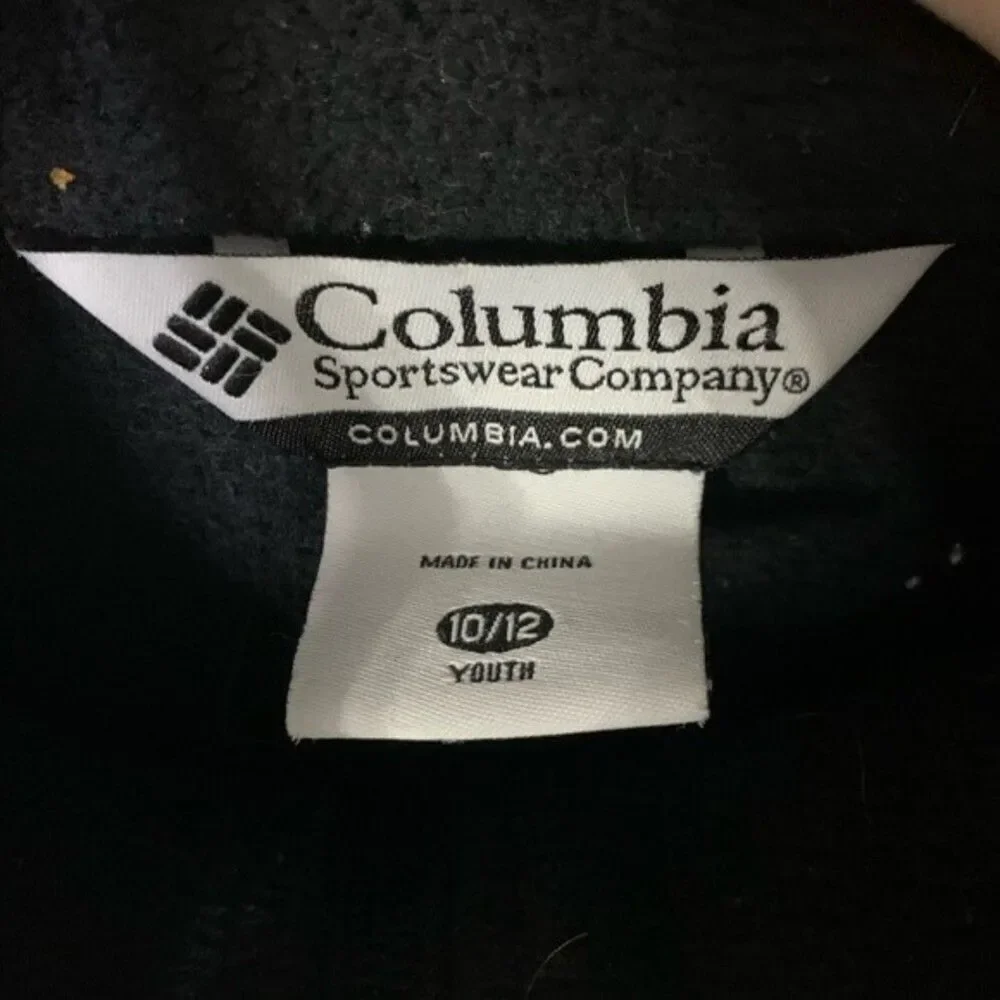 COLUMBIA | black fleece youth 10/12 jacket